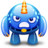 blue monster angry Icon